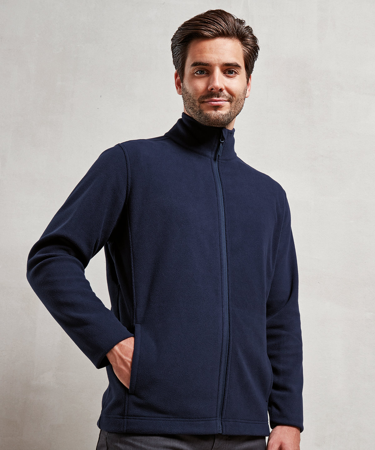 ‘recyclight’ full-zip microfleece