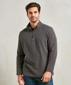 Unisex ‘recyclight’ 1/4 zip microfleece