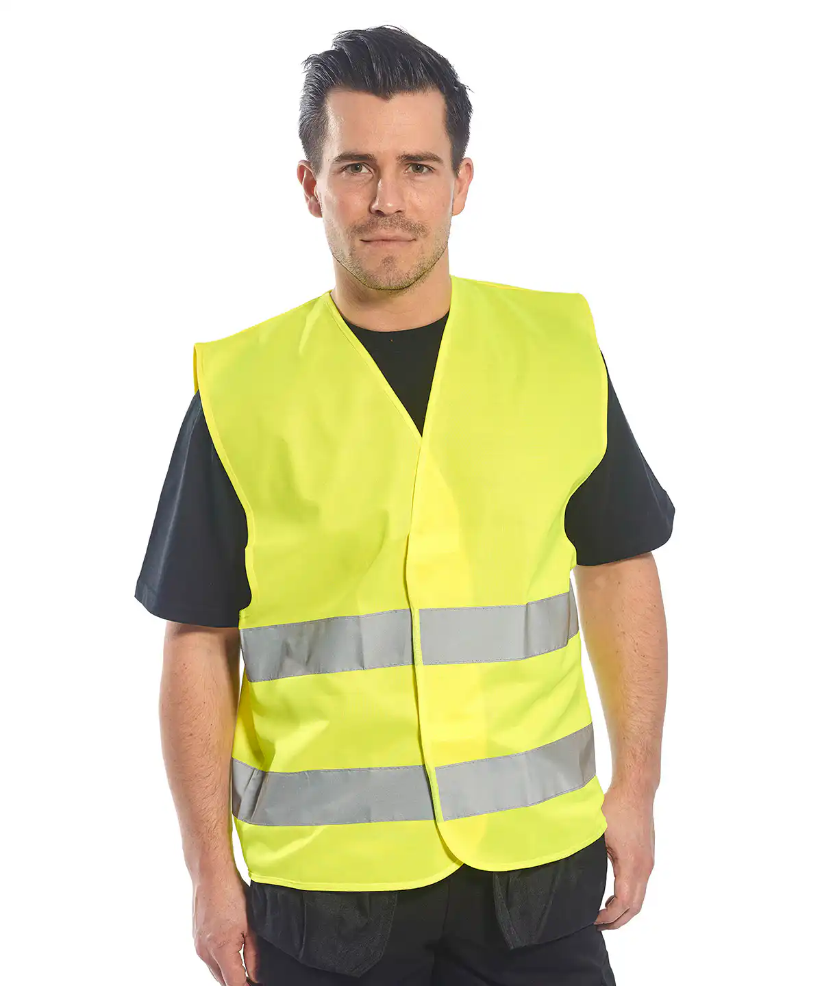 Hi-vis two-band vest (c474)