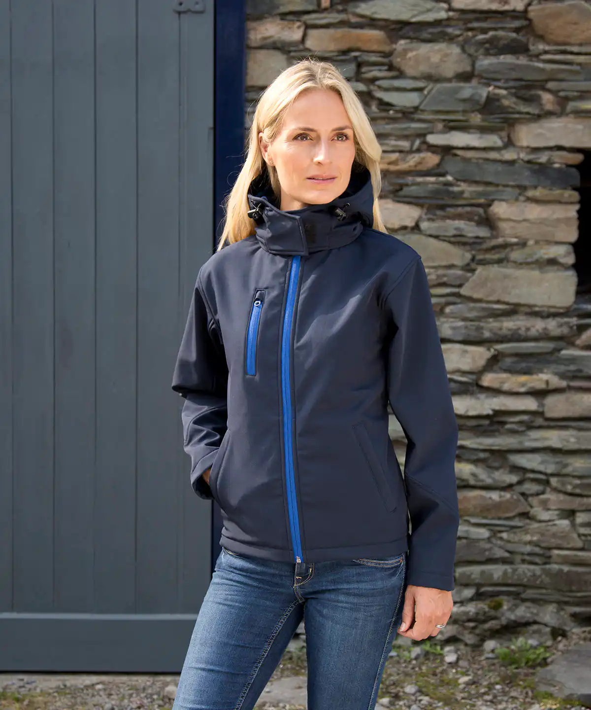 Women's core tx performance hooded softshell jacket