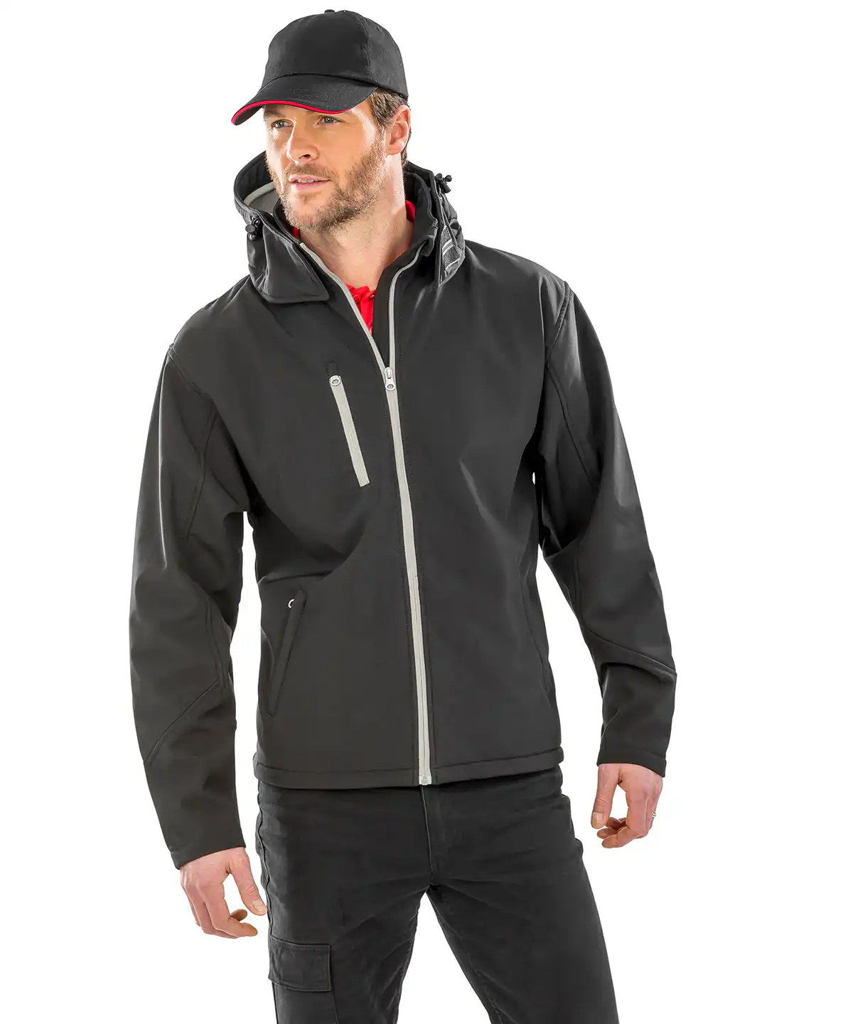 Core tx performance hooded softshell jacket
