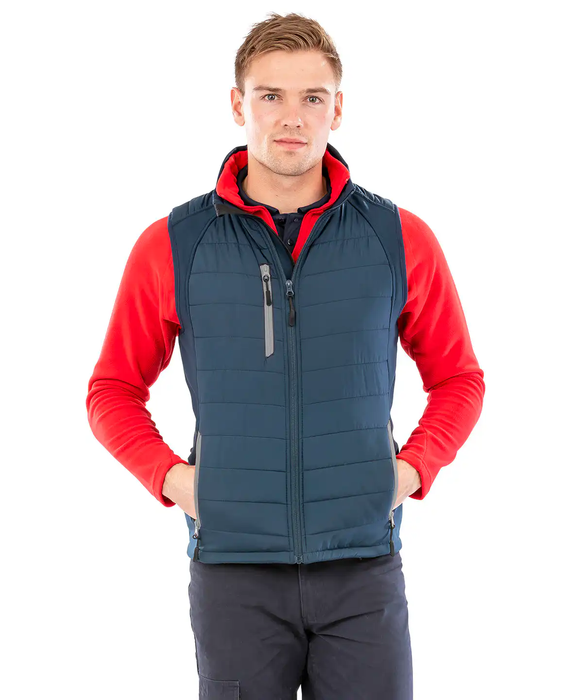 Compass padded softshell gilet