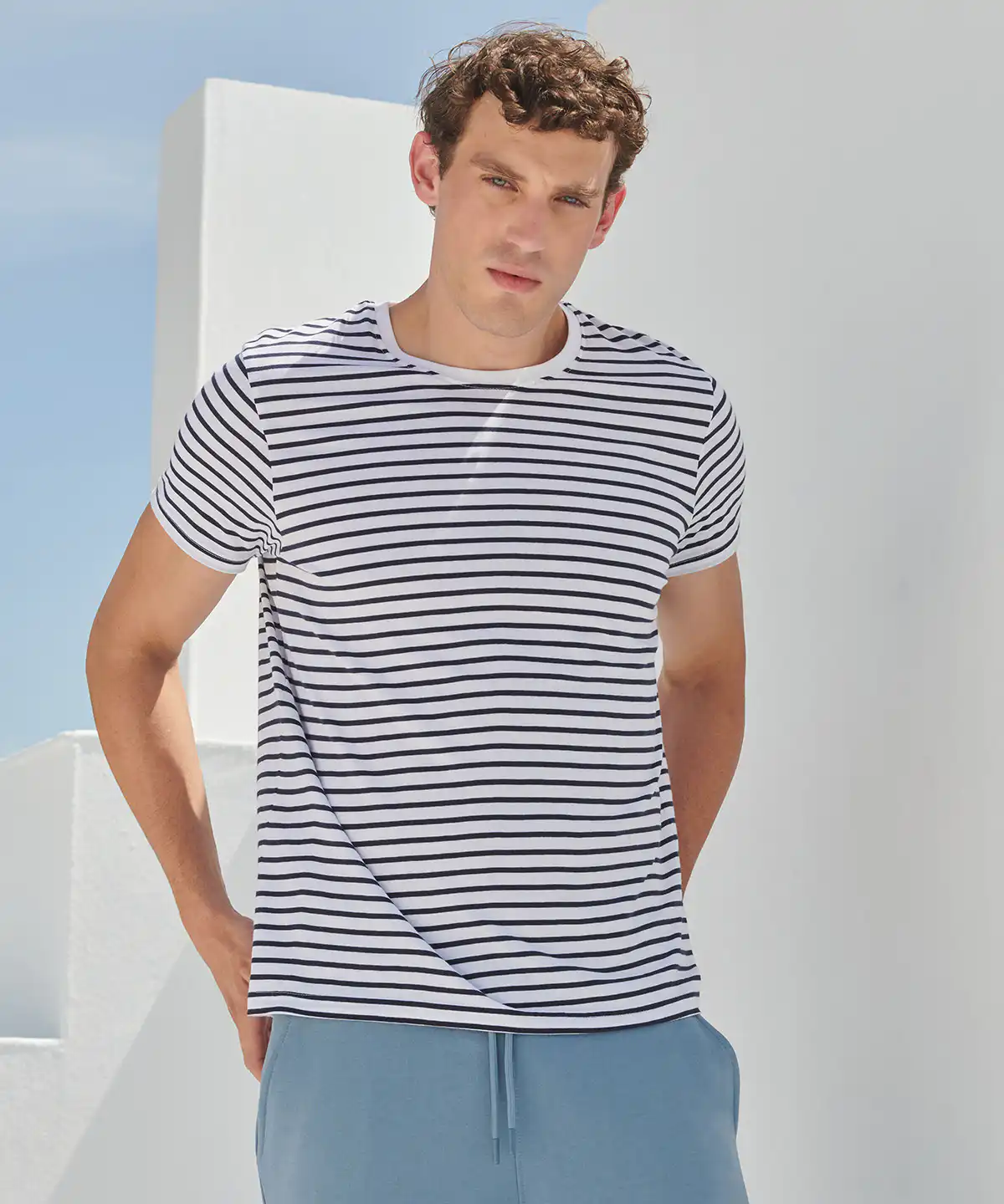Unisex striped t