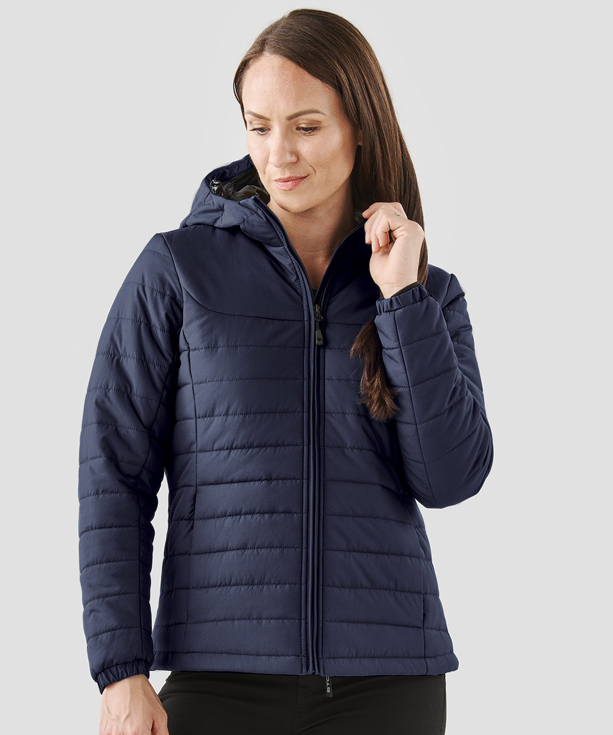 Women’s nautilus quilted hooded jacket