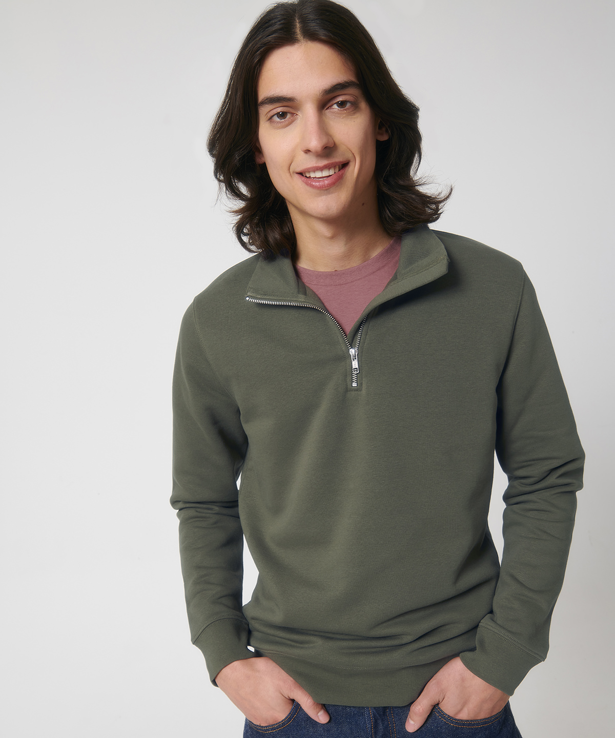 Stanley trucker quarter-zip sweatshirt (stsm611)