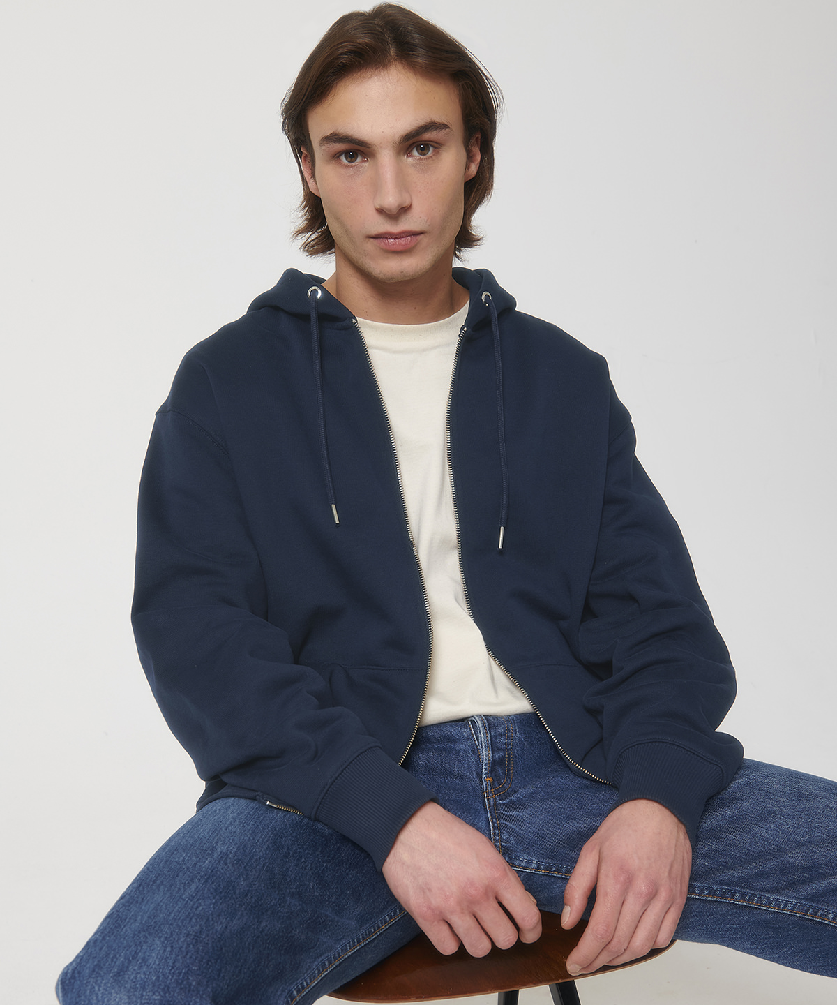 Unisex locker heavy zip-through sweatshirt (stsu953)