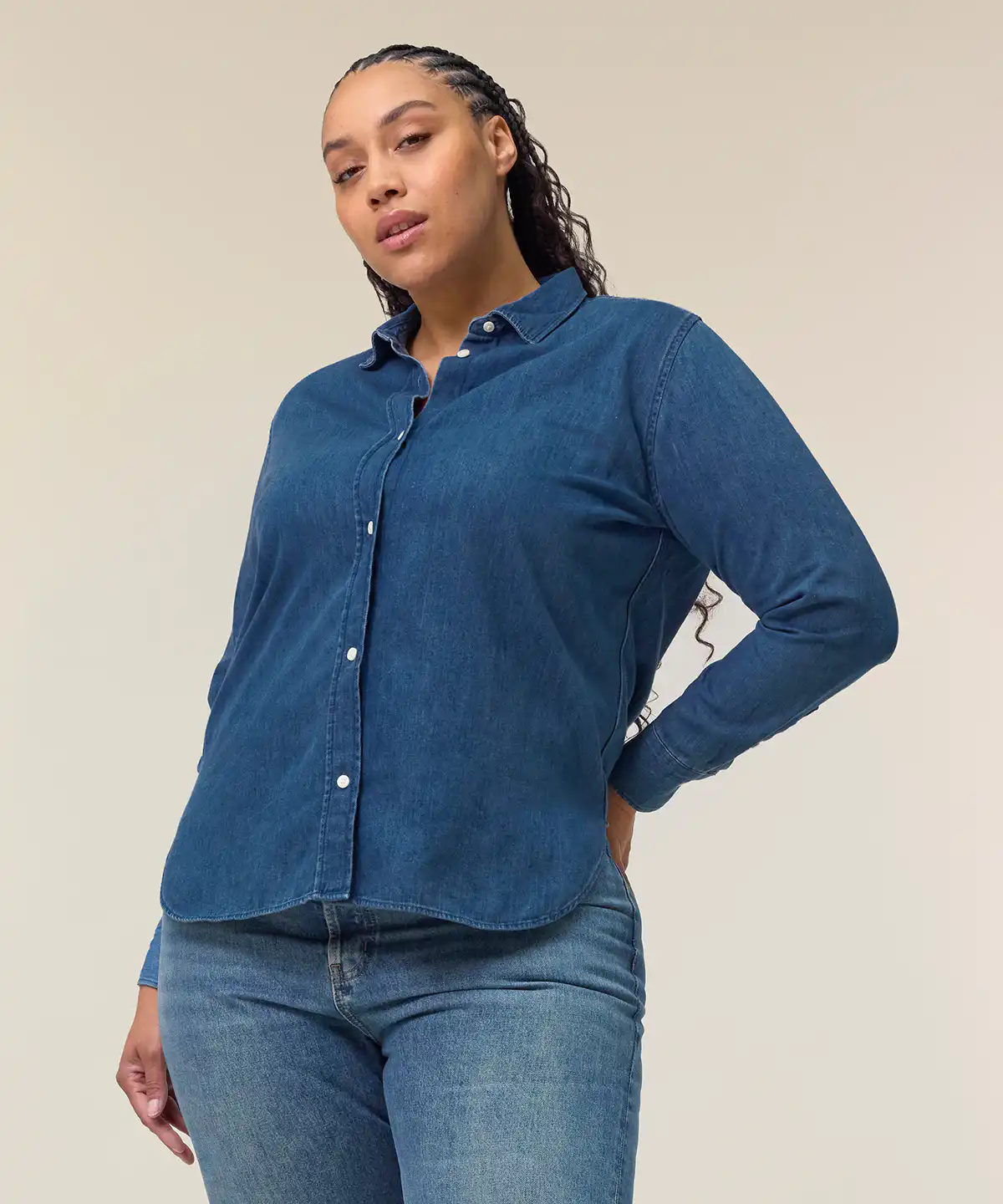 Stella denim shirt (stww970)