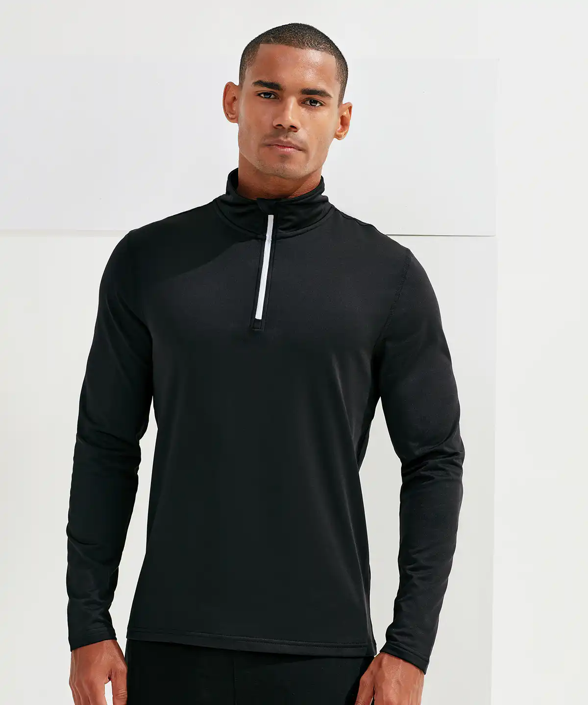 Tridri® recycled long sleeve brushed back ¼ zip top