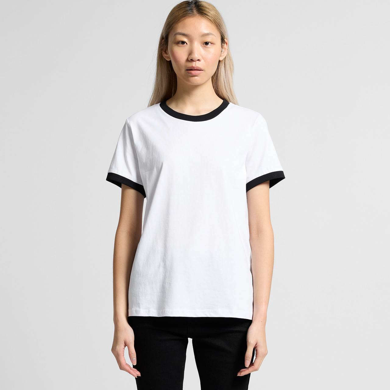 Wo's maple ringer tee | 4053
