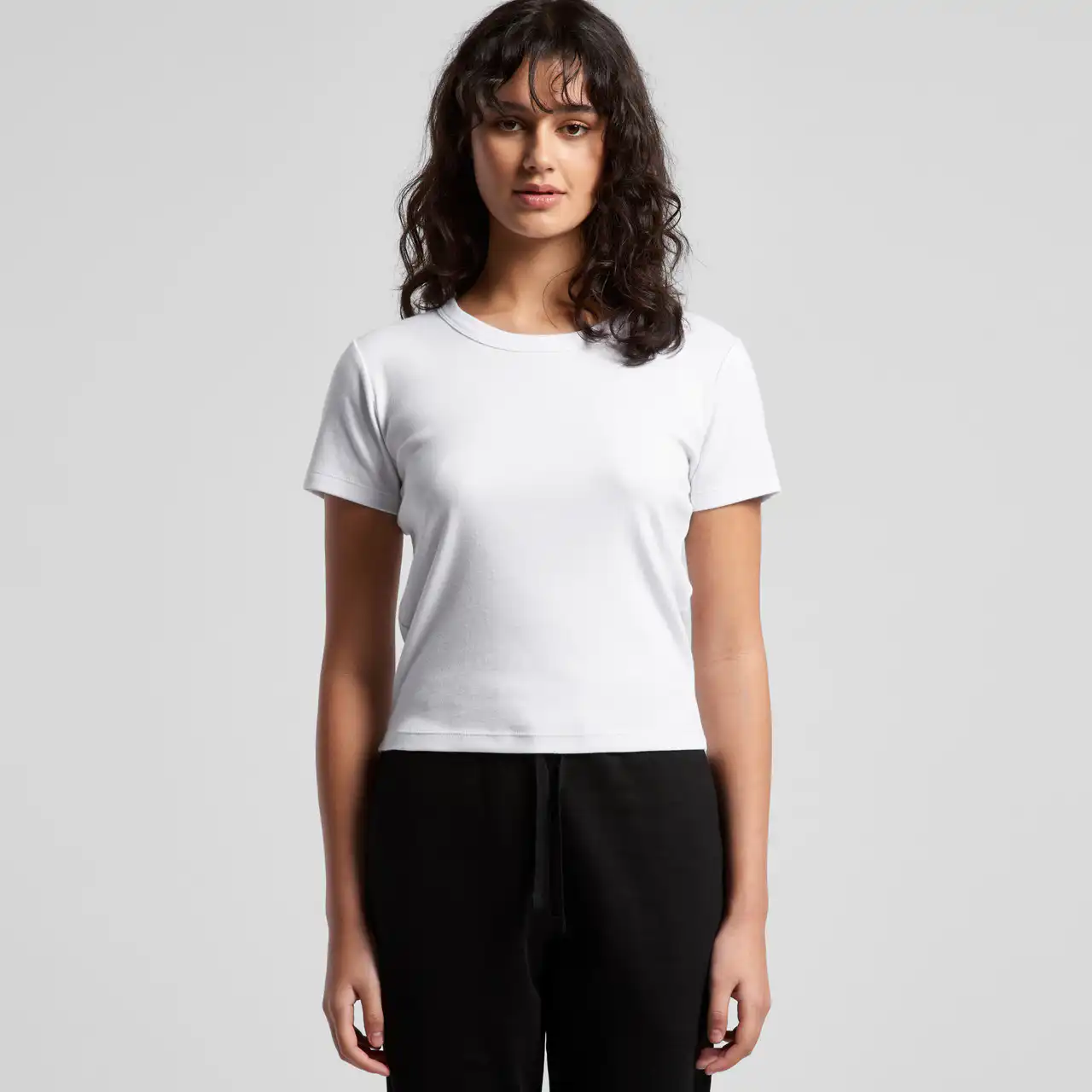 Wo's organic rib baby tee | 4074