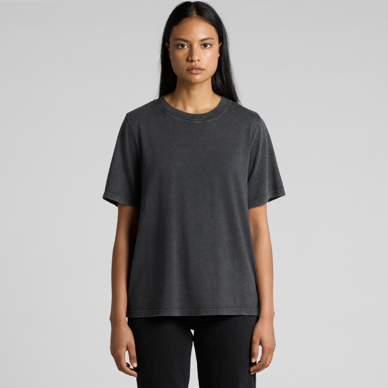 Wo's stone wash heavy tee | 4085