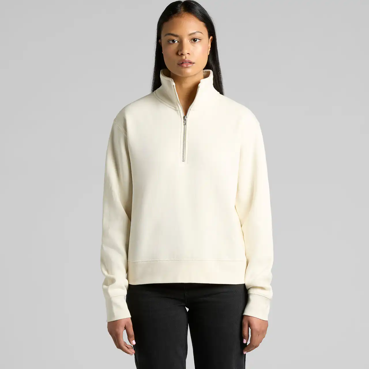 Wo’s Stencil Half Zip Crew | 4125