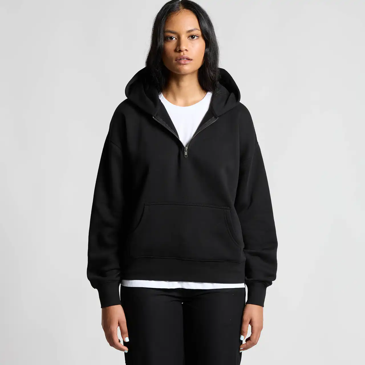 Wo's relax half zip hood | 4164