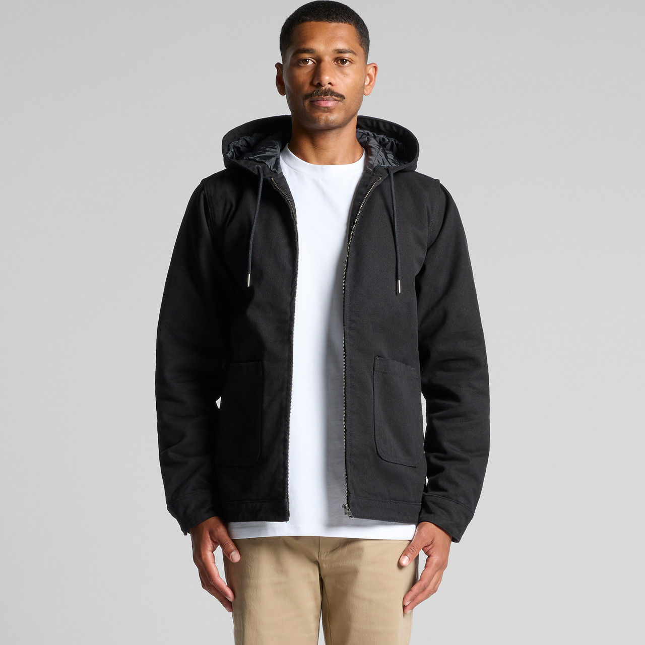 Canvas heavy hooded jacket | 5529