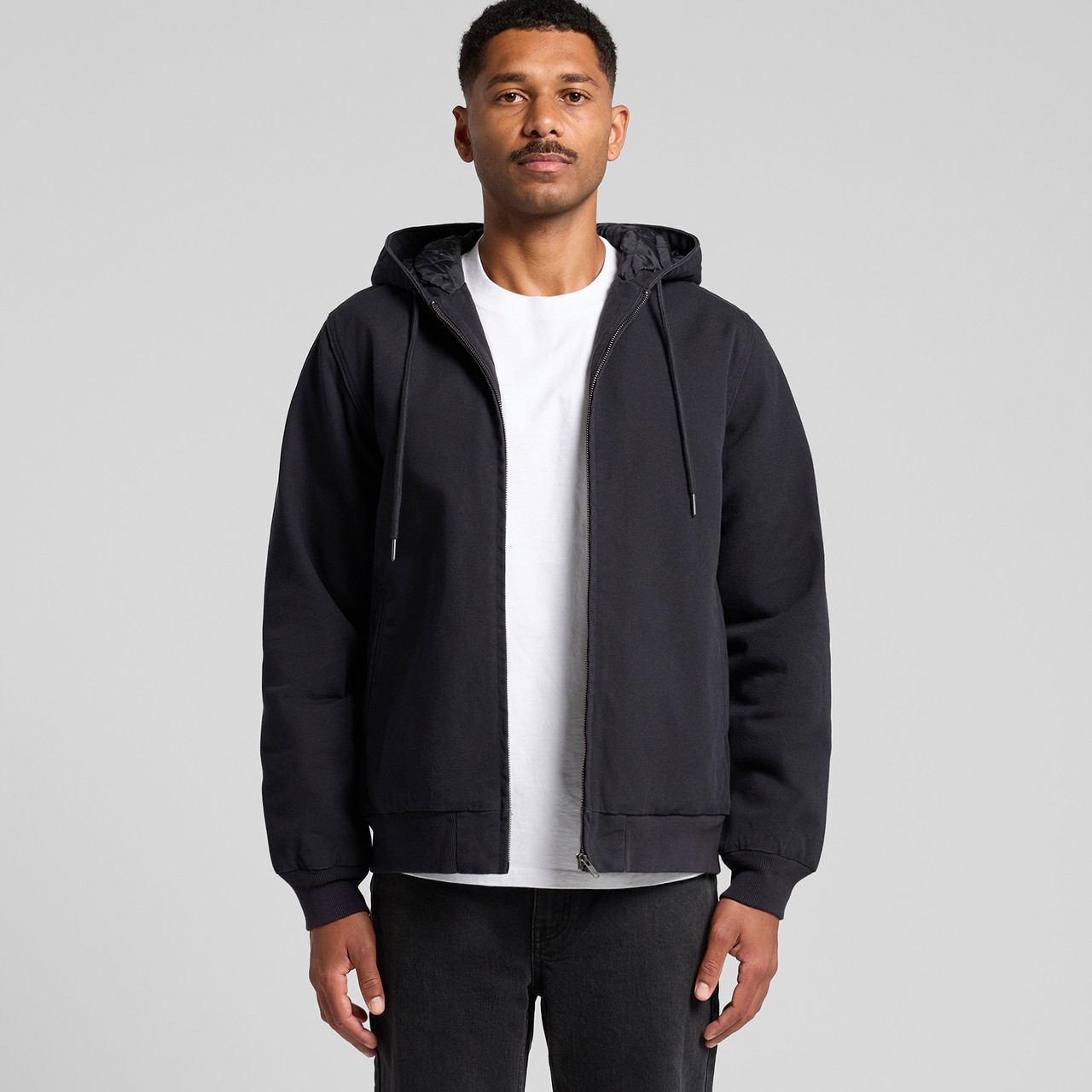 Canvas bomber hood jacket | 5532