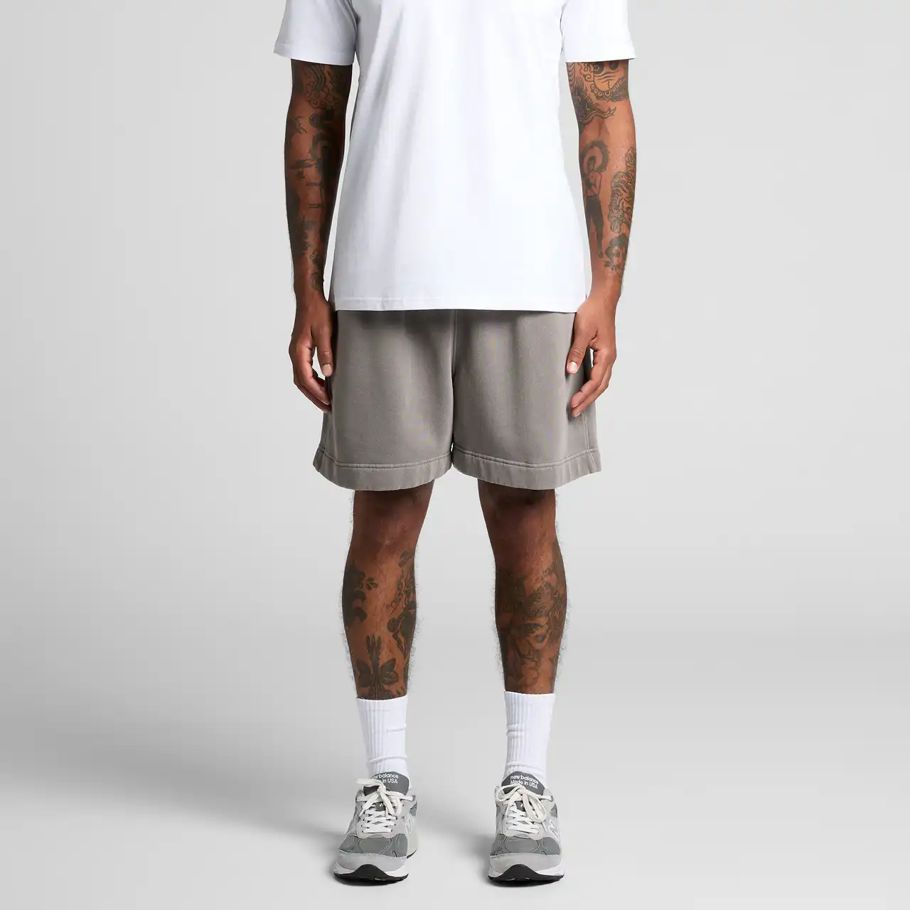 Relax Faded Track Shorts 18″ | 5939