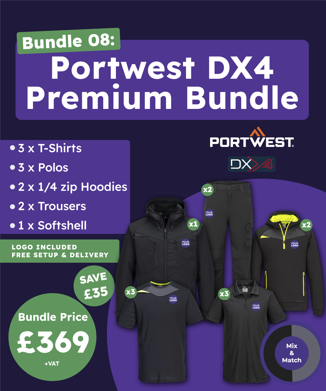 Portwest dx4 premium bundle