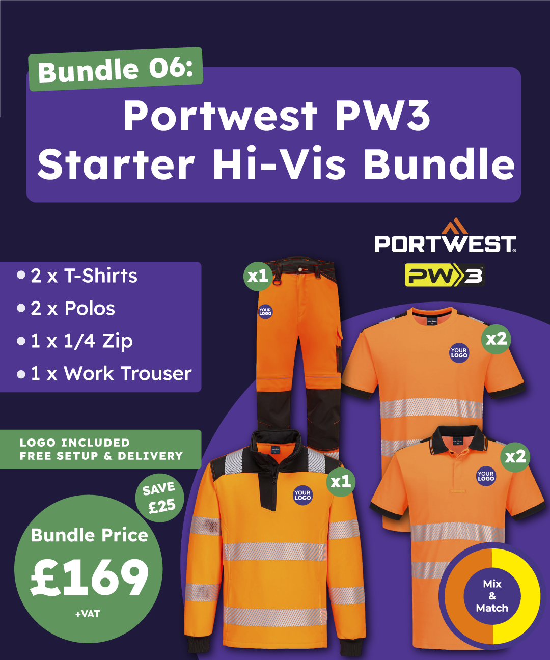 Portwest PW3 Starter Hi-Vis Bundle